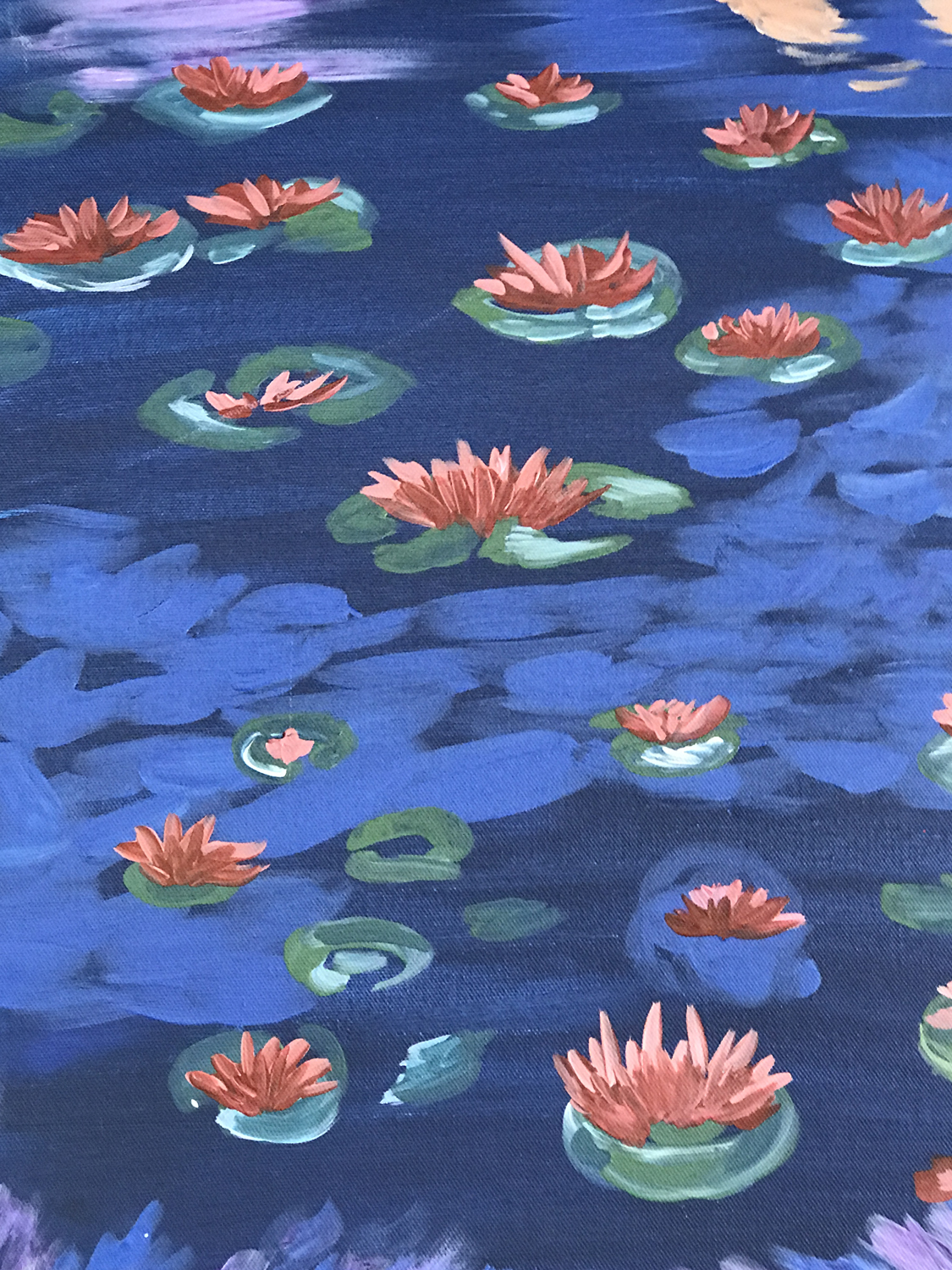 In Studio -Water Lilies