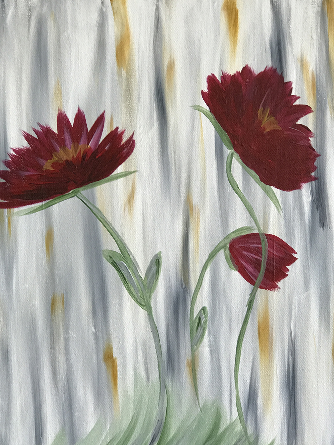In Studio – Burgundy Flowers