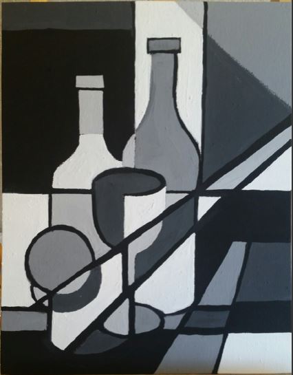 In Studio – Cubist Inspired