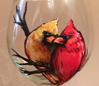 
        
            Expired
        Wine Glass Painting – Cardinal Love
