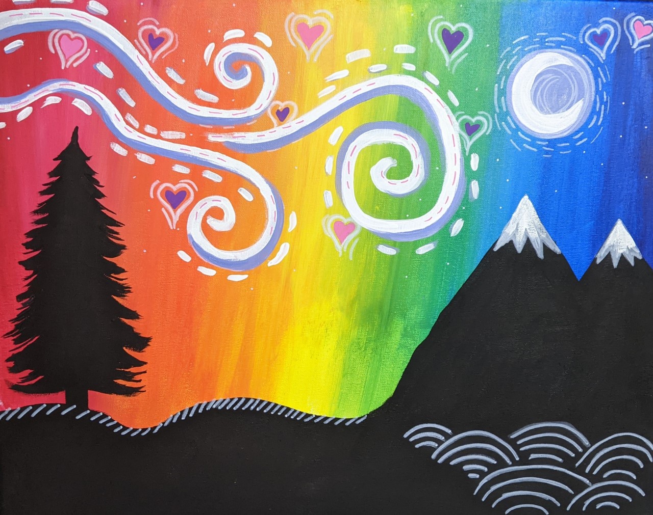 Mother Road Downtown – Starry Night Pride Painting Night